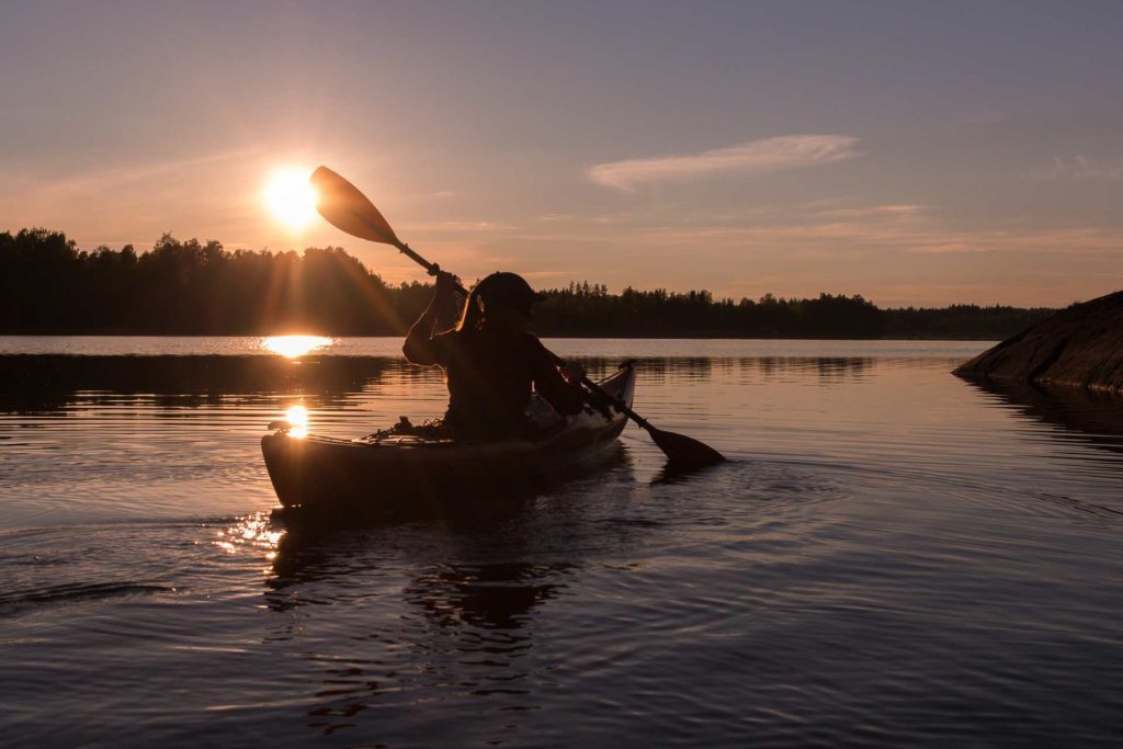Kayaking on the Cua Can River