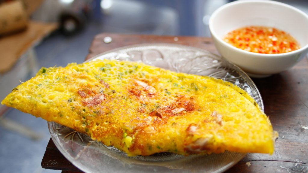 Banh Xeo at the spice house, cassia cottage