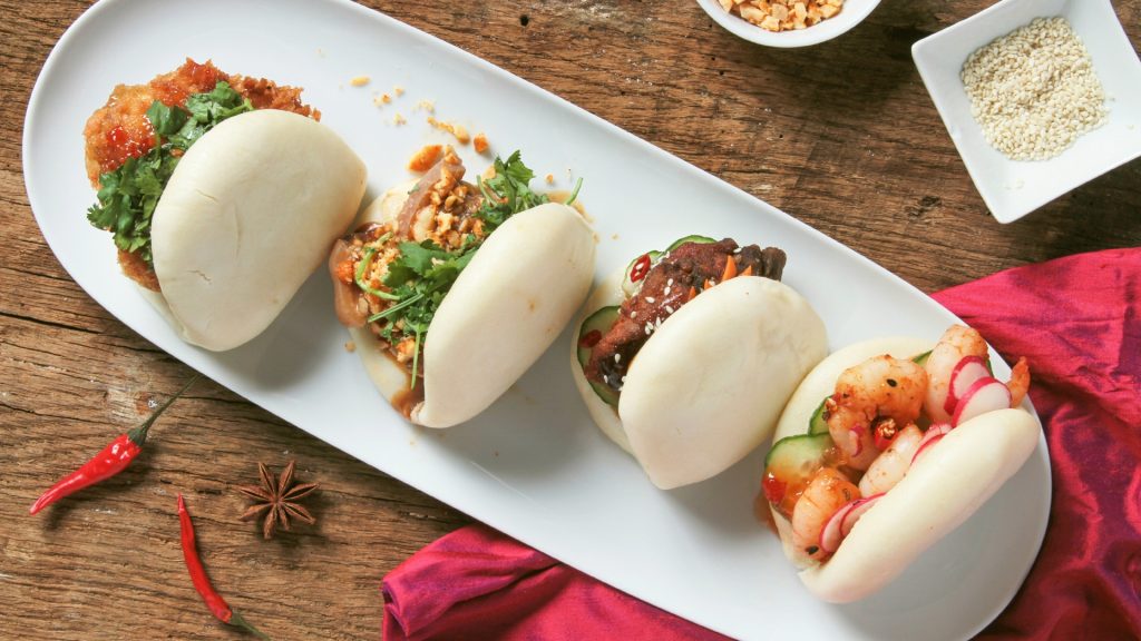 Chicken Bao at the spice house, cassia cottage